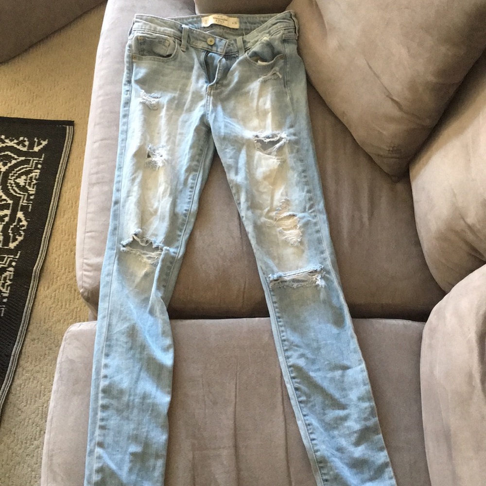 Abercrombie & Fitch distressed jeans!